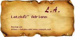 Latzkó Adrienn névjegykártya
